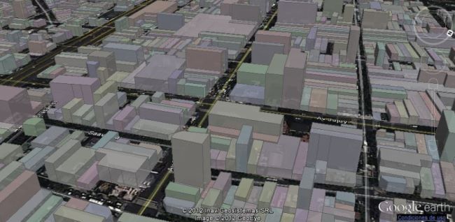 Ejemplo de catastro 3D de la Ciudad de Buenos Aires